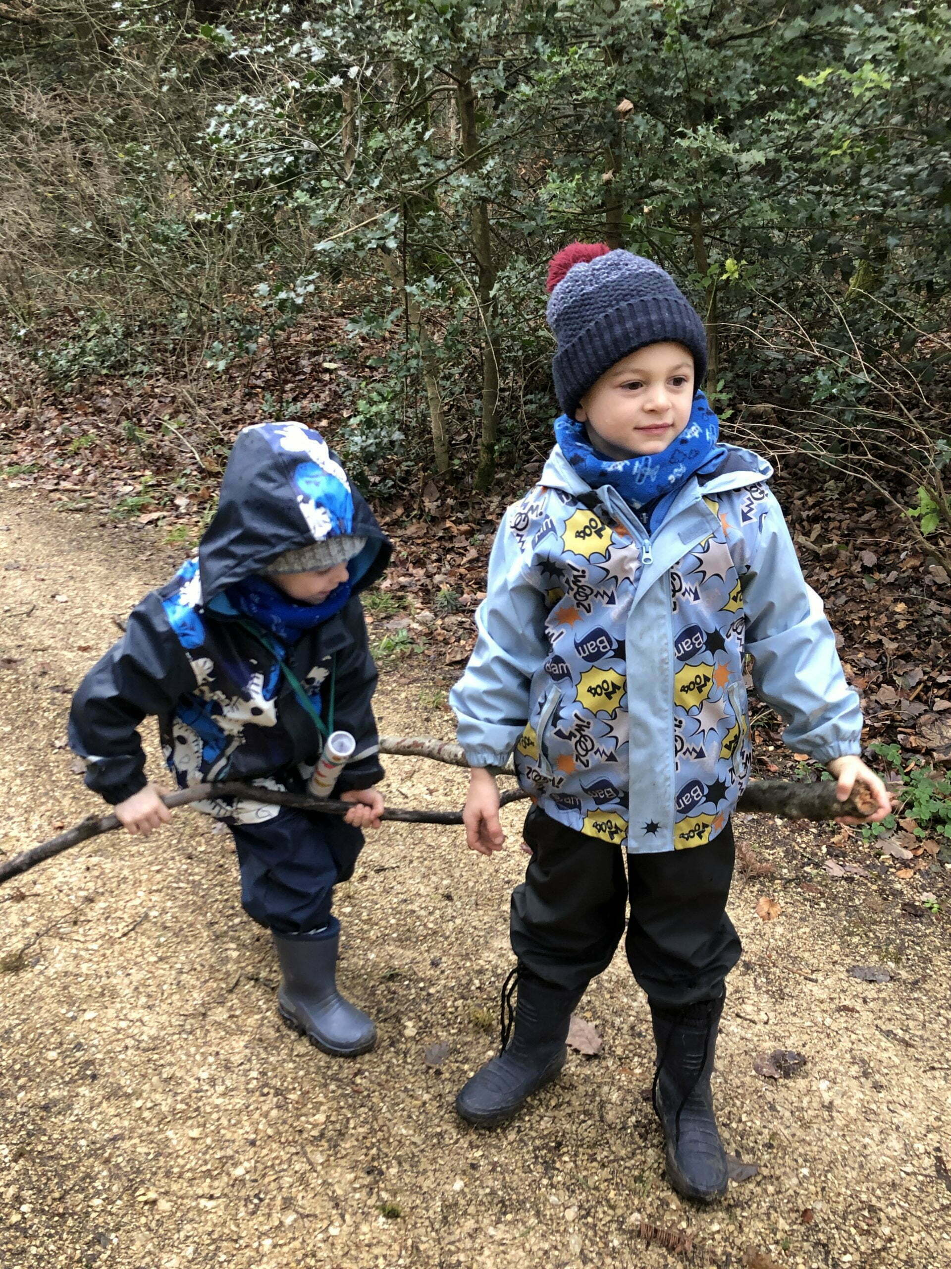 Waldbaden im jurapark Aargau mit Kindern