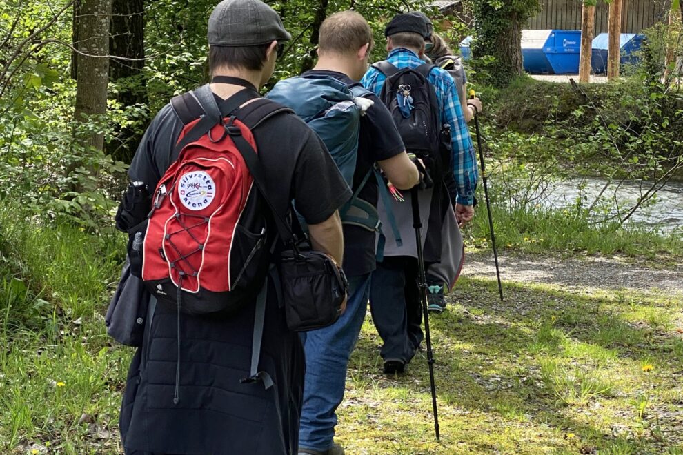 Rückblick auf Wasserschloss Wanderung
