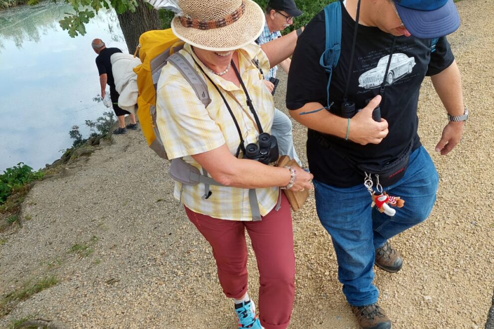 Agi mit Joachim beim See