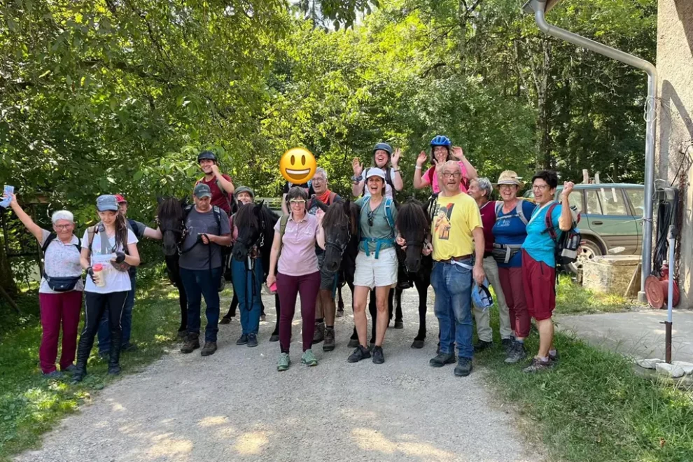 Gruppenfoto Pferdetrekking