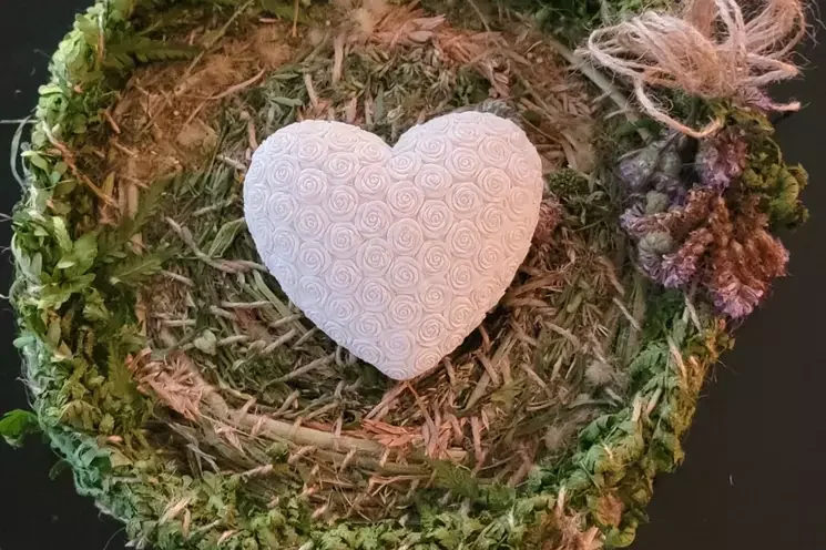 Grasskörbchen mit Herz