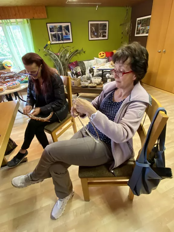 Traumfänger Workshop mit rita und Herta am Arbeiten Traumfänger Workshop mit rita und Herta am Arbeiten